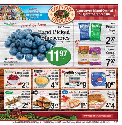 Country Grocer Flyer July 18 to 24
