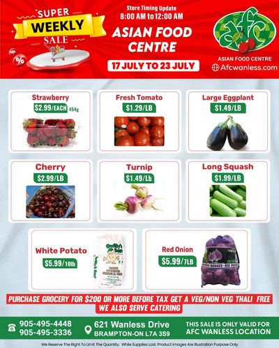 Asian Food Centre (Wanless Dr.) Flyer July 17 to 23