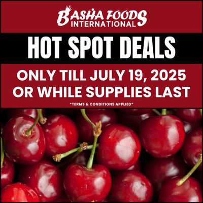 Basha Foods International Hot Spot Deals Flyer July 16 to 19