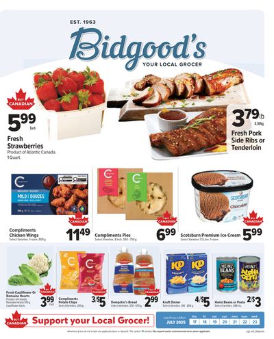 Bidgood's Flyer July 17 to 23