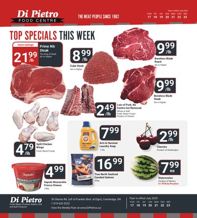Di Pietro Food Centre Flyer July 17 to 23