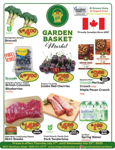 The Garden Basket Flyer July 17 to 23