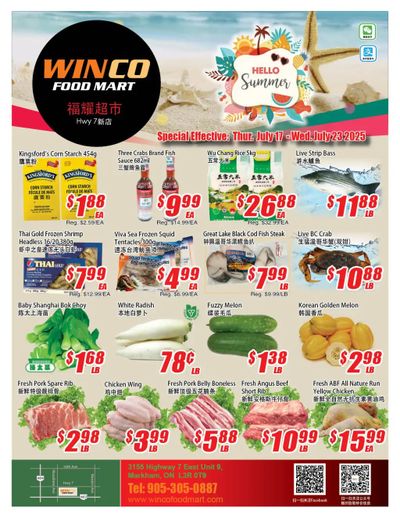 WinCo Food Mart (HWY 7) Flyer July 17 to 23