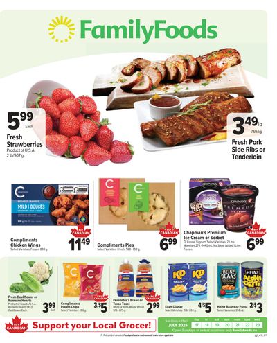 Family Foods Flyer July 17 to 23
