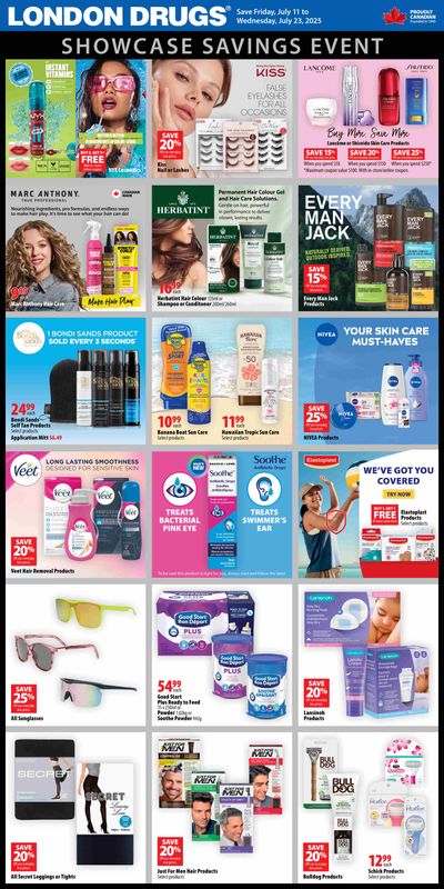 London Drugs Showcase Savings Flyer July 11 to 23