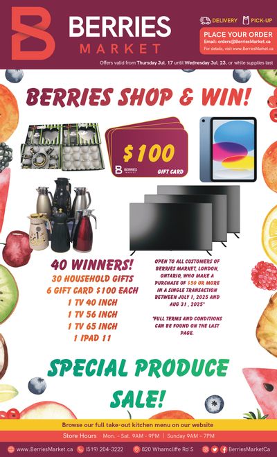 Berries Market Flyer July 17 to 23