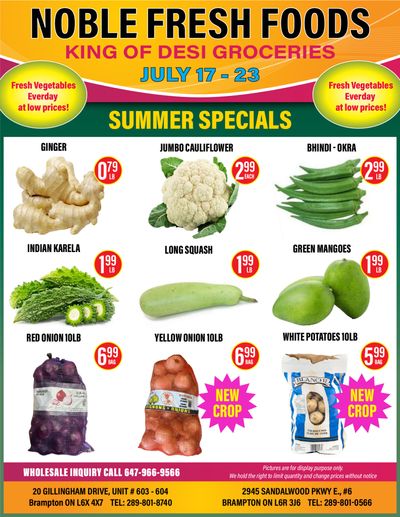 Noble Fresh Foods Flyer July 17 to 23