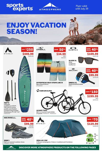 Sports Experts Flyer July 16 to 29