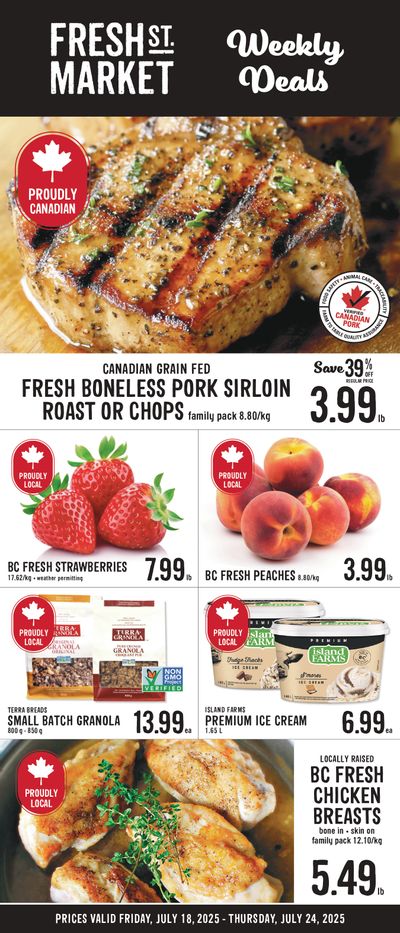 Fresh St. Market Flyer July 18 to 24