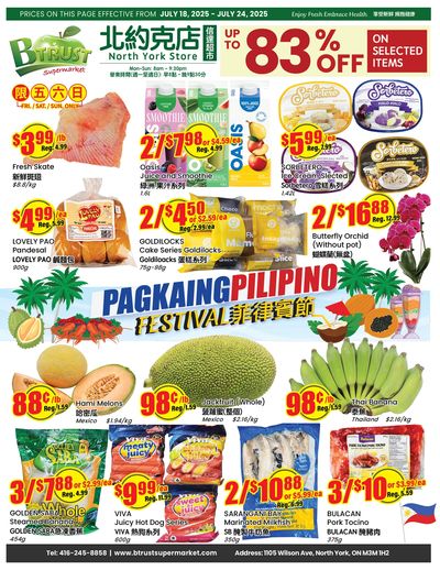 Btrust Supermarket (North York) Flyer July 18 to 24