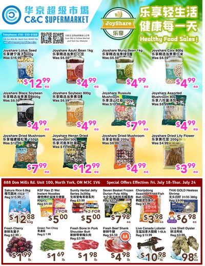 C&C Supermarket Flyer July 18 to 24