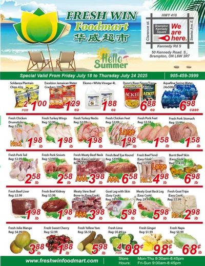 Fresh Win Foodmart Flyer July 18 to 24