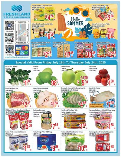 FreshLand Supermarket Flyer July 18 to 24