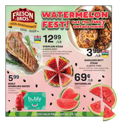 Freson Bros. Flyer July 18 to 24