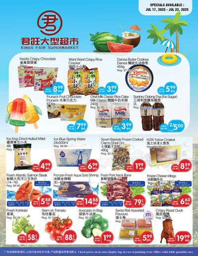 Kings Fair Supermarket Flyer July 17 to 23