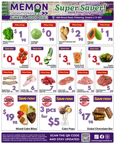 Memon Supermarket Flyer July 17 to 23