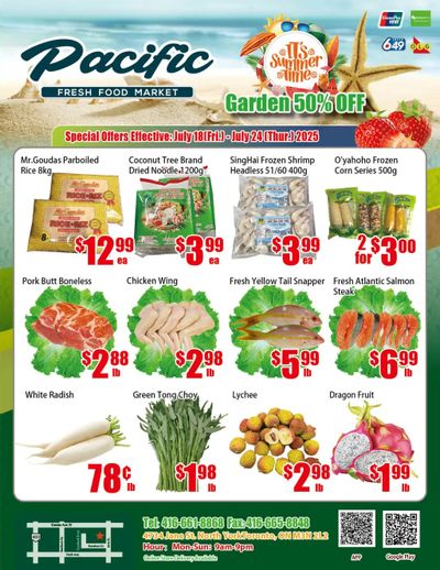 Pacific Fresh Food Market (North York) Flyer July 18 to 24