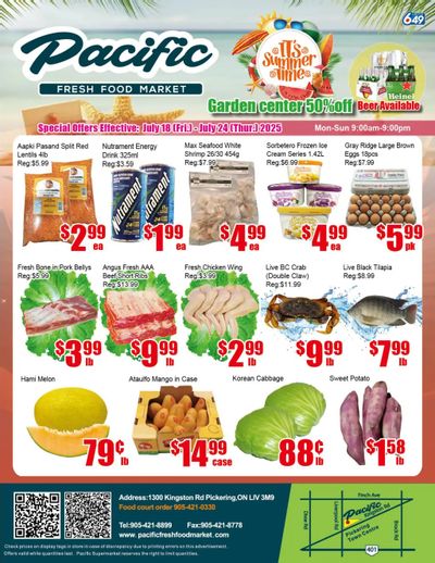 Pacific Fresh Food Market (Pickering) Flyer July 18 to 24