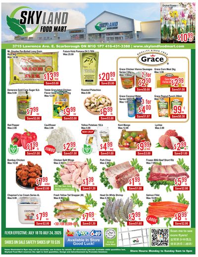 Skyland Food Mart Flyer July 18 to 24