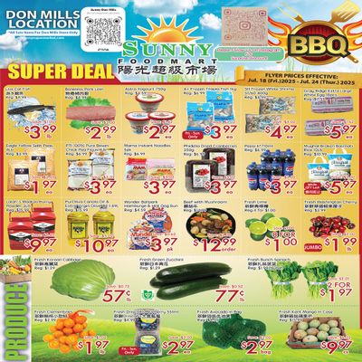 Sunny Foodmart (Don Mills) Flyer July 18 to 24
