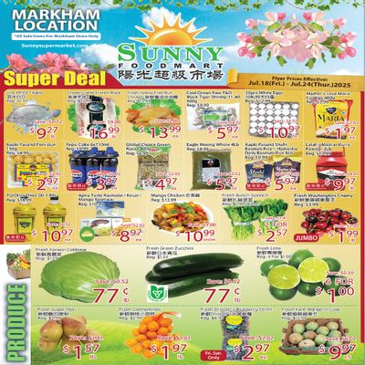 Sunny Foodmart (Markham) Flyer July 18 to 24