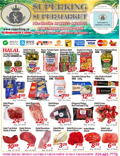 Superking Supermarket (London) Flyer July 18 to 24