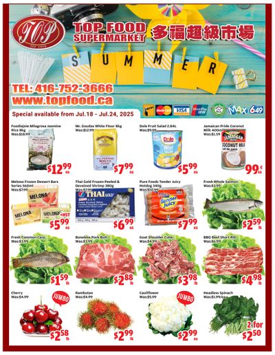 Top Food Supermarket Flyer July 18 to 24