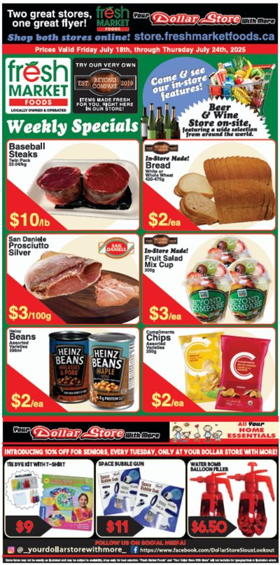 Fresh Market Foods Flyer July 18 to 24