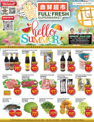 Full Fresh Supermarket Flyer July 18 to 24