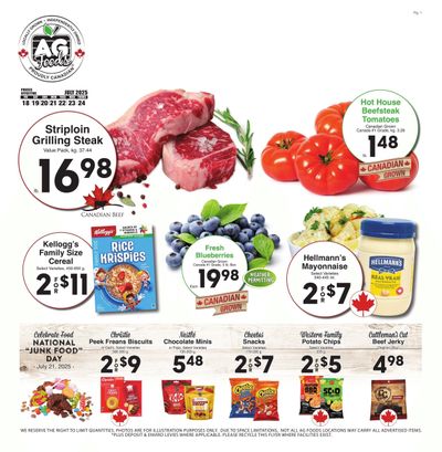 AG Foods Flyer July 18 to 24