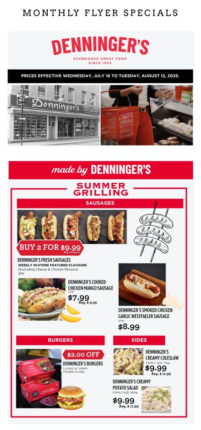 Denninger's Monthly Flyer July 16 to August 12