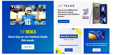 Best Buy Canada: Save up to $500 on Big Screen TVs + Top Deals + More