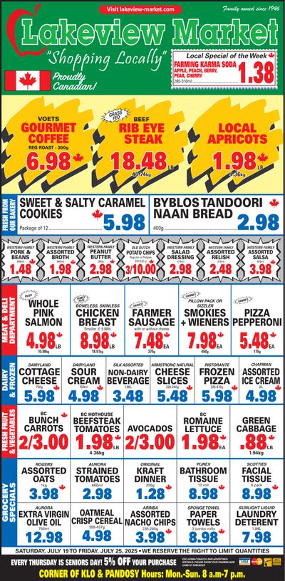 Lakeview Market Flyer July 19 to 25