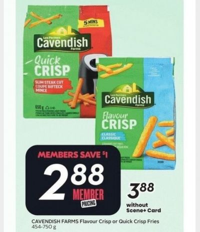 Sobeys Ontario: Cavendish Quick Crisp Fries 88 Cents With Printable Coupon