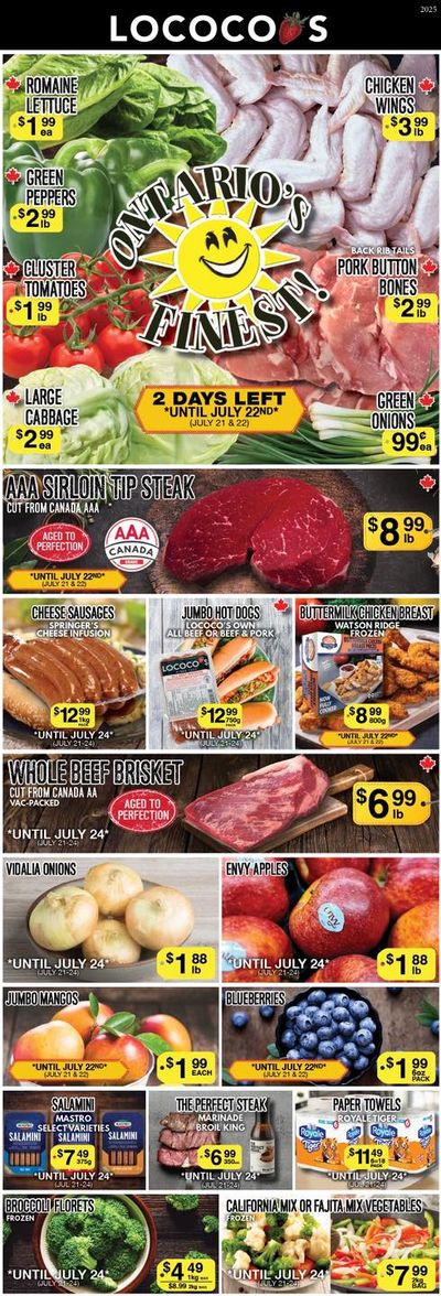 Lococo's Flyer July 21 to 24