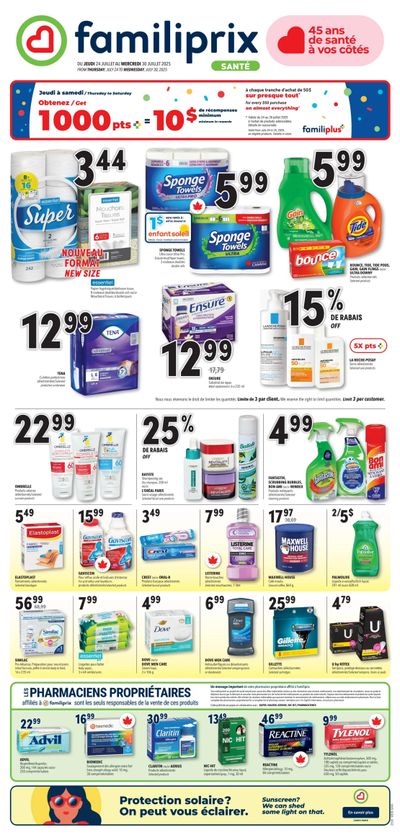 Familiprix Sante Flyer July 24 to 30