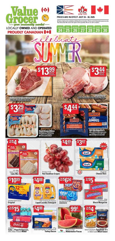 Value Grocer Flyer July 24 to 30