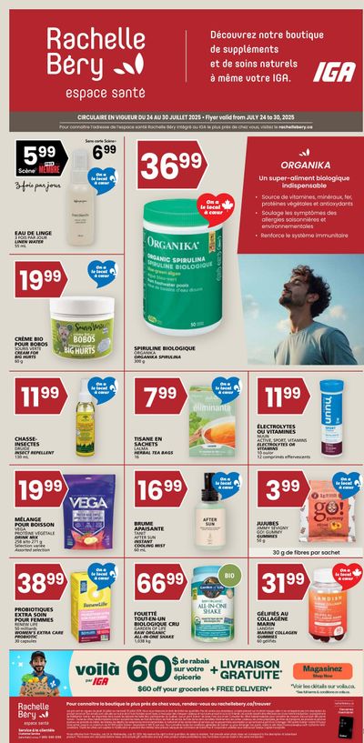 Rachelle Bery Health Flyer July 24 to 30
