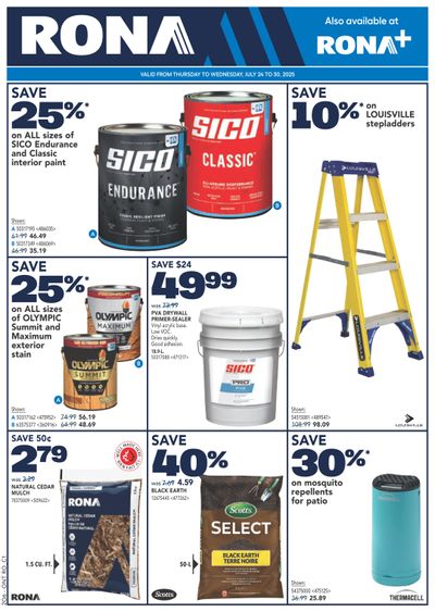 Rona & Rona+ (ON) Flyer July 24 to 30