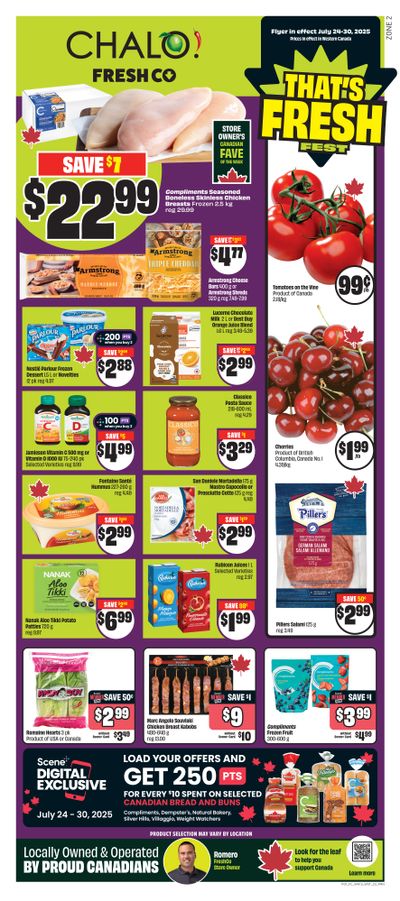 Chalo! FreshCo (West) Flyer July 24 to 30