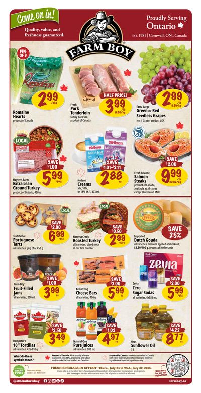 Farm Boy Flyer July 24 to 30