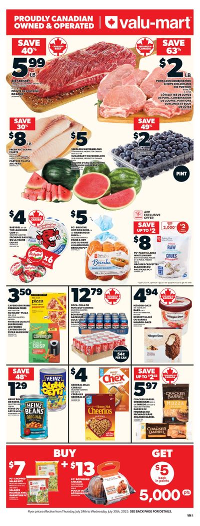 Valu-mart Flyer July 24 to 30