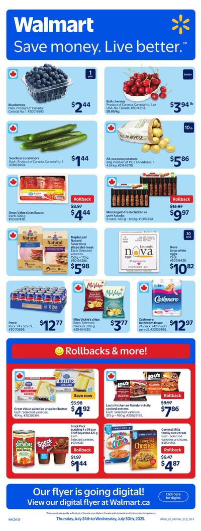 Walmart (Atlantic) Flyer July 24 to 30