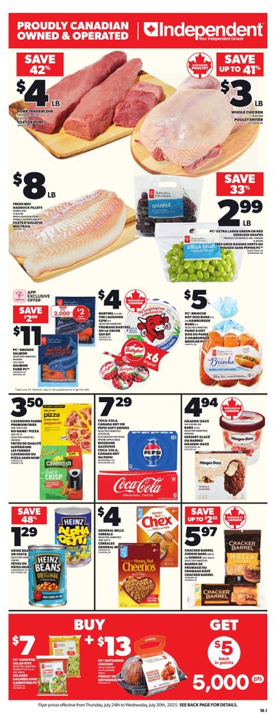 Independent Grocer (Atlantic) Flyer July 24 to 30