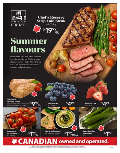 Urban Fare Flyer July 24 to 30