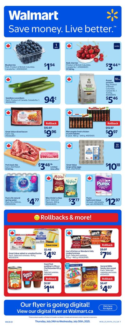 Walmart (West) Flyer July 24 to 30