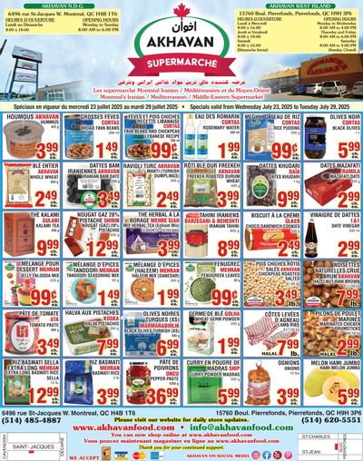 Akhavan Supermarche Flyer July 23 to 29