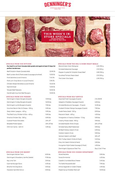 Denninger's Weekly Specials July 23 to 29