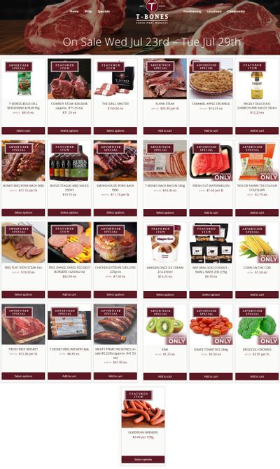 T-Bone's Flyer July 23 to 29