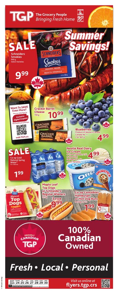 TGP The Grocery People Flyer July 24 to 30